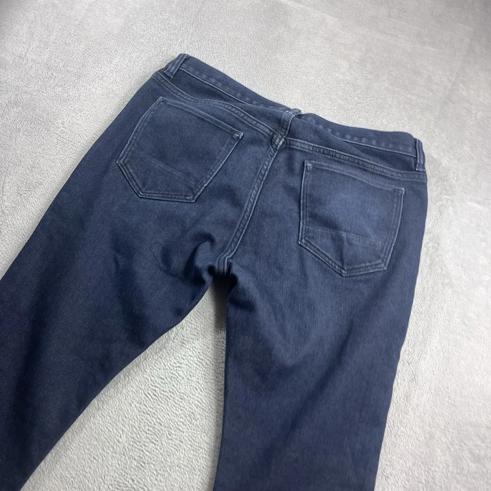 Banana Republic Traveler Jean 33x24* Slim Fit Mens Denim Pant‎ Blue Dark Wash